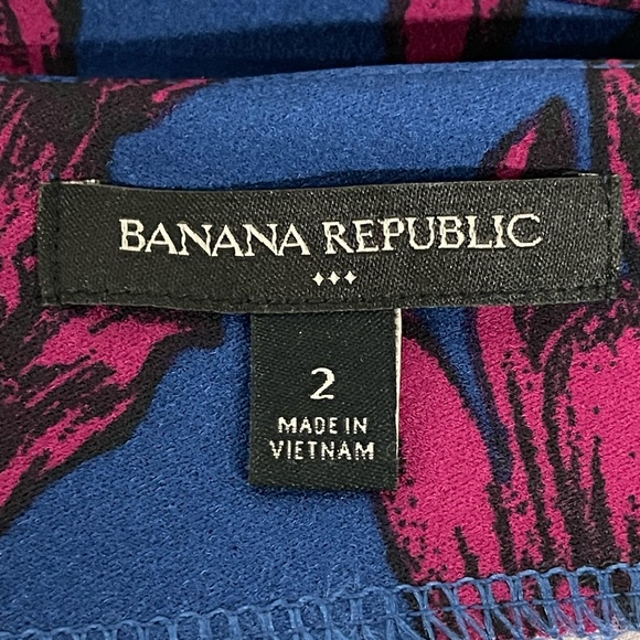 Banana Republic floral printed zip dress size 2 - Picture 8 of 10